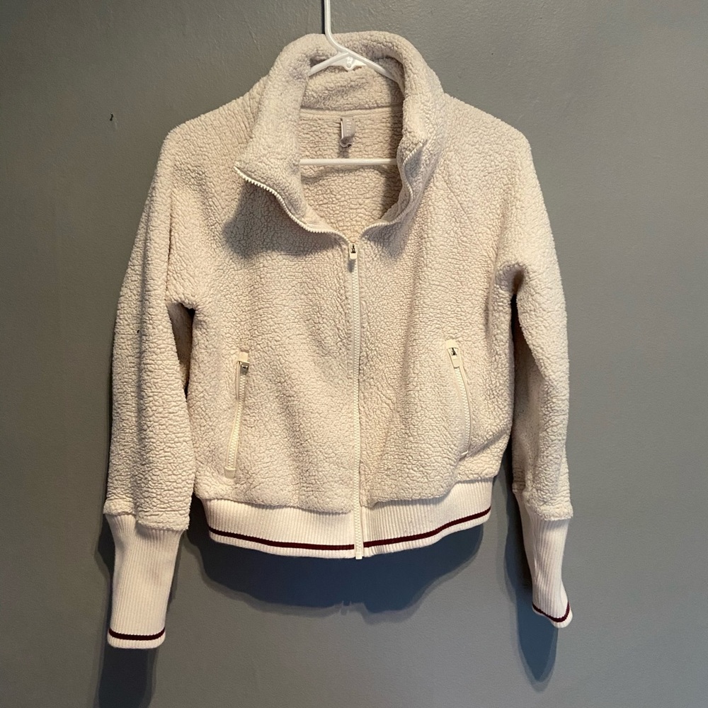 Athleta Cozy Sherpa Zip Up